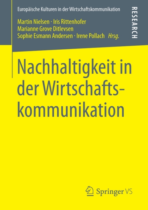 Cover image for book Nachhaltigkeit in der Wirtschaftskommunikation