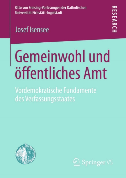 Cover image for book Gemeinwohl und öffentliches Amt