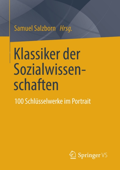 Cover image for book Klassiker der Sozialwissenschaften