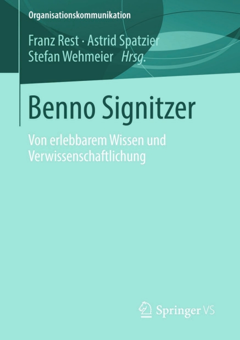 Cover image for book Benno Signitzer