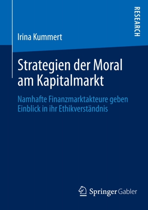 Cover image for book Strategien der Moral am Kapitalmarkt