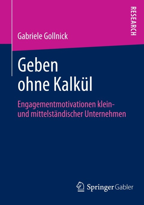 Cover image for book Geben ohne Kalkül