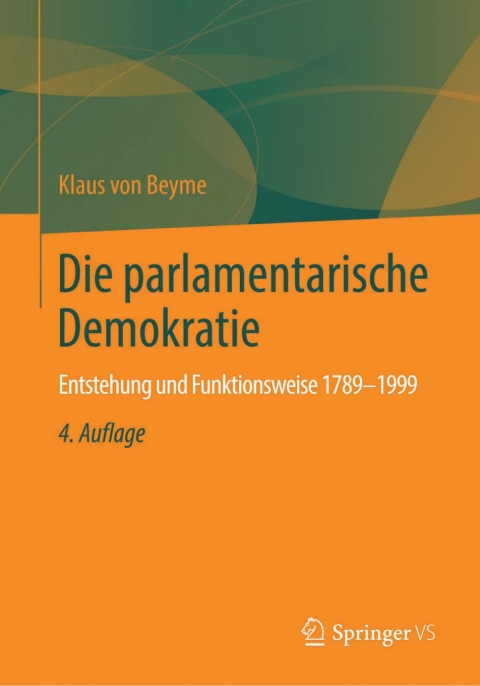 Cover image for book Die parlamentarische Demokratie