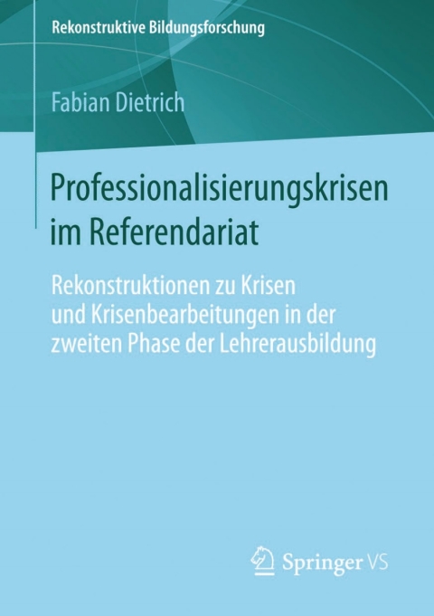 Cover image for book Professionalisierungskrisen im Referendariat