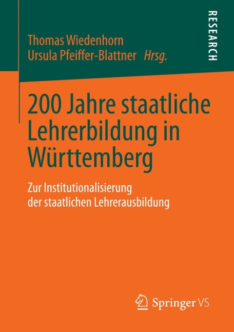Cover image for book 200 Jahre staatliche Lehrerbildung in Württemberg