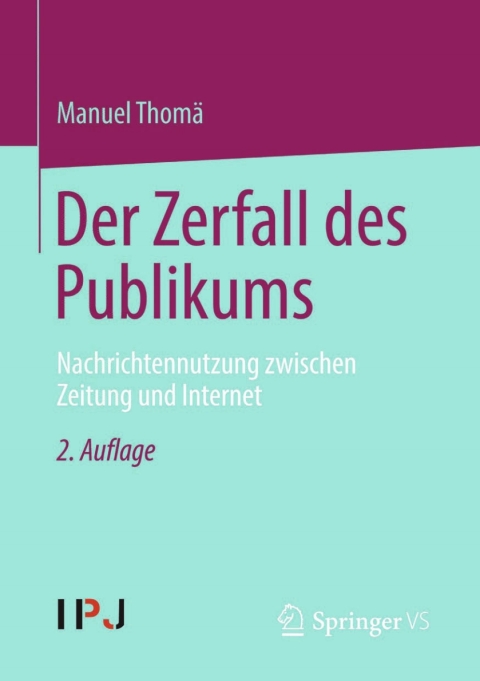 Cover image for book Der Zerfall des Publikums