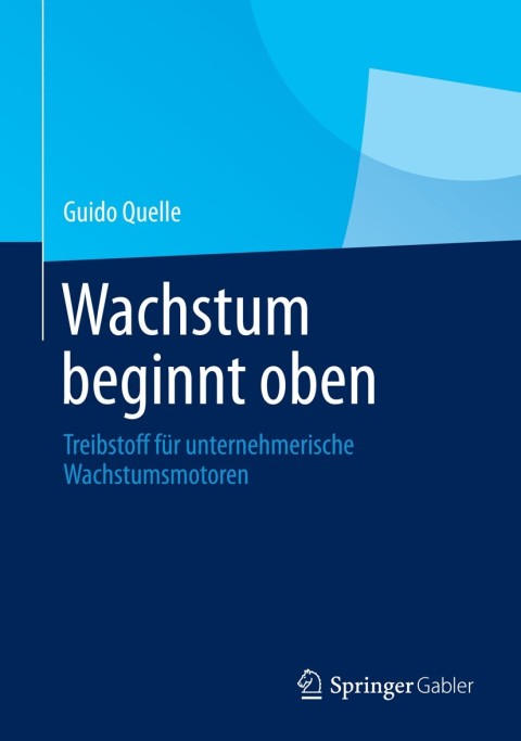 Cover image for book Wachstum beginnt oben