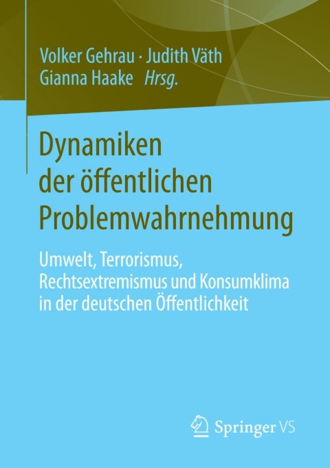 Cover image for book Dynamiken der öffentlichen Problemwahrnehmung