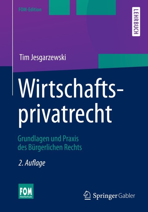 Cover image for book Wirtschaftsprivatrecht