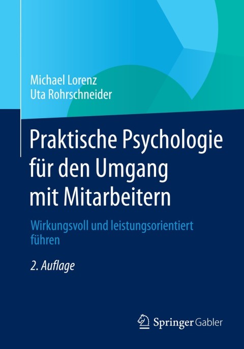 Cover image for book Praktische Psychologie für den Umgang mit Mitarbeitern