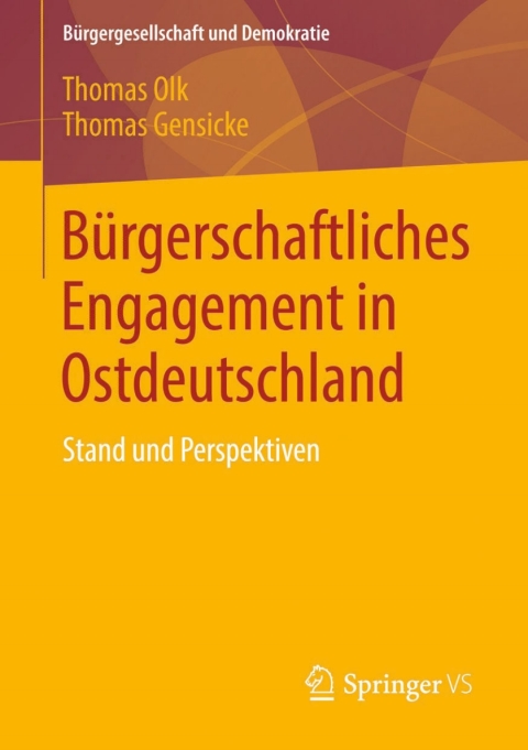 Cover image for book Bürgerschaftliches Engagement in Ostdeutschland