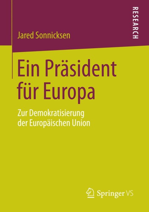 Cover image for book Ein Präsident für Europa