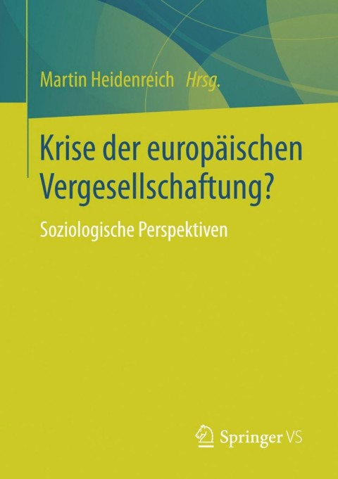 Cover image for book Krise der europäischen Vergesellschaftung?