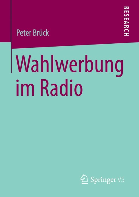 Cover image for book Wahlwerbung im Radio