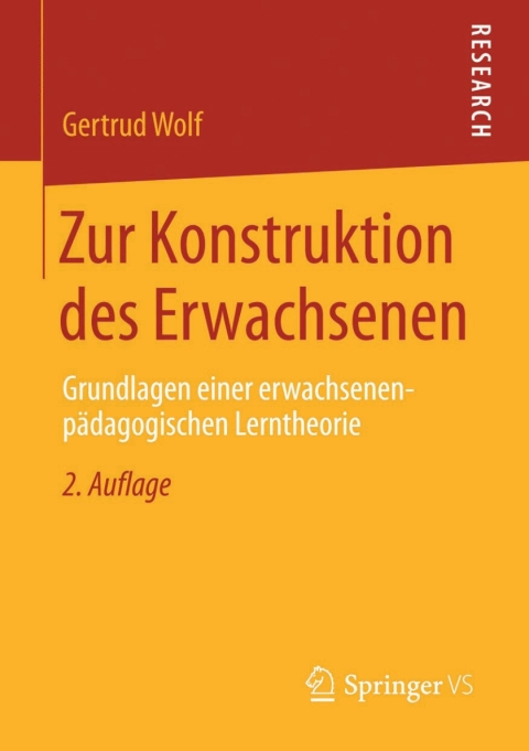 Cover image for book Zur Konstruktion des Erwachsenen