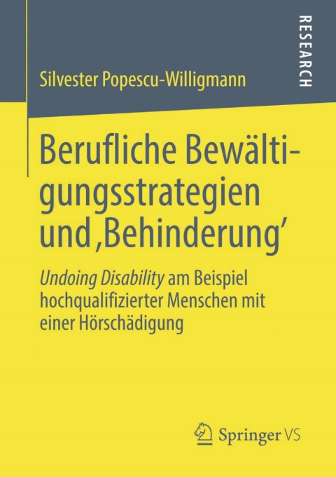Cover image for book Berufliche Bewältigungsstrategien und ‚Behinderung’