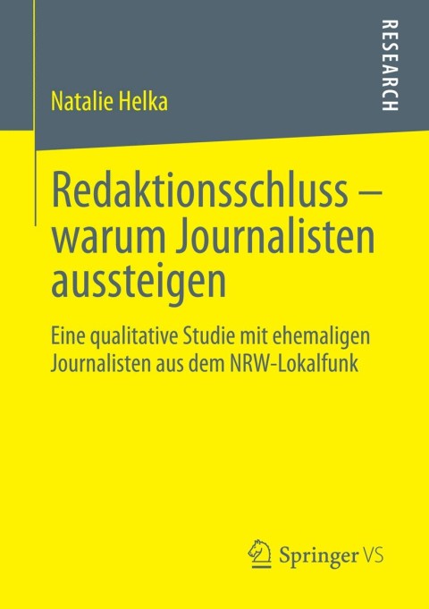 Cover image for book Redaktionsschluss – warum Journalisten aussteigen