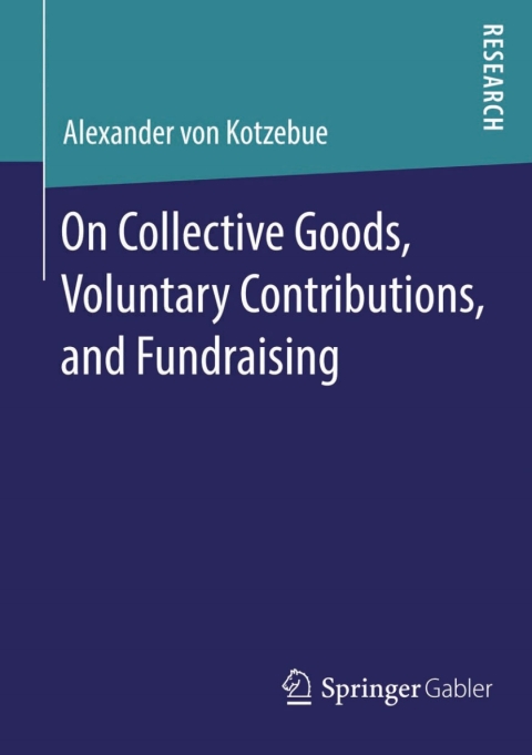 Cover image for book On Collective Goods, Voluntary Contributions, and Fundraising