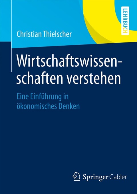 Cover image for book Wirtschaftswissenschaften verstehen