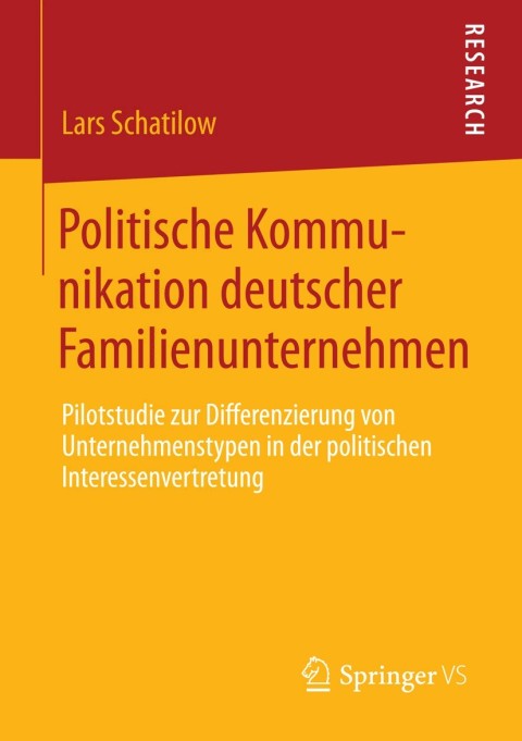 Cover image for book Politische Kommunikation deutscher Familienunternehmen
