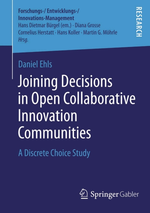 Cover image for book Joining Decisions in Open Collaborative Innovation Communities