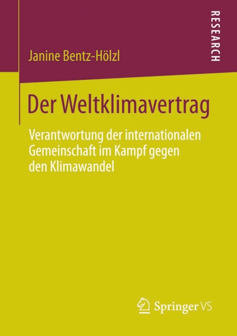 Cover image for book Der Weltklimavertrag