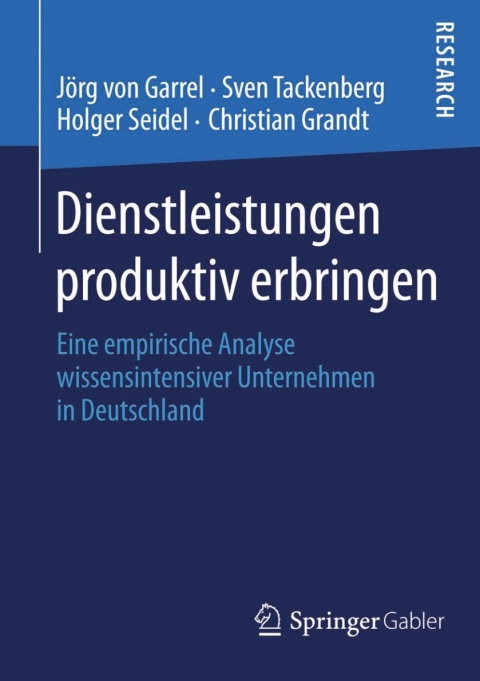 Cover image for book Dienstleistungen produktiv erbringen