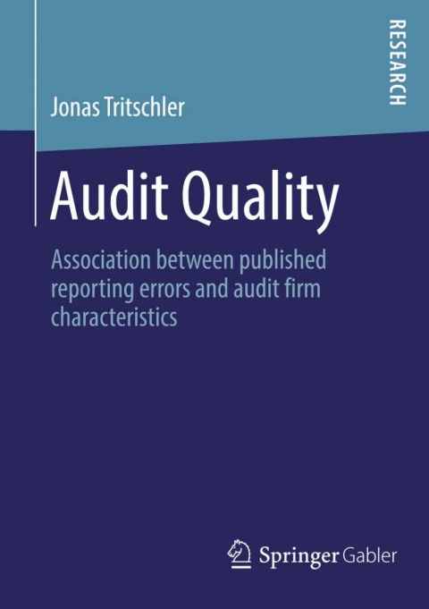 Cover image for book Audit Quality