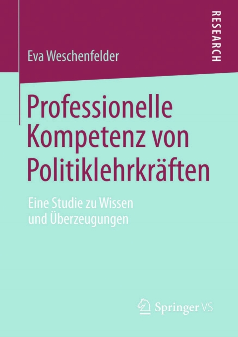Cover image for book Professionelle Kompetenz von Politiklehrkräften