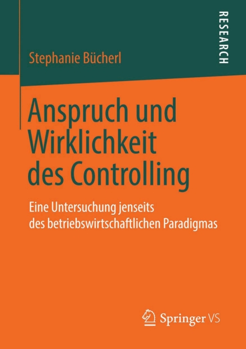 Cover image for book Anspruch und Wirklichkeit des Controlling