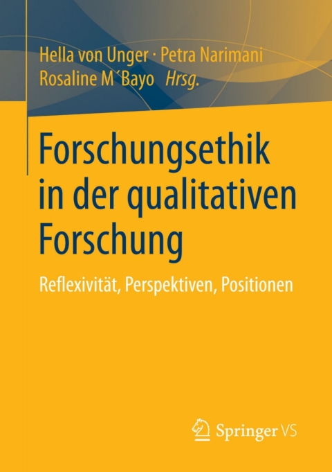 Cover image for book Forschungsethik in der qualitativen Forschung