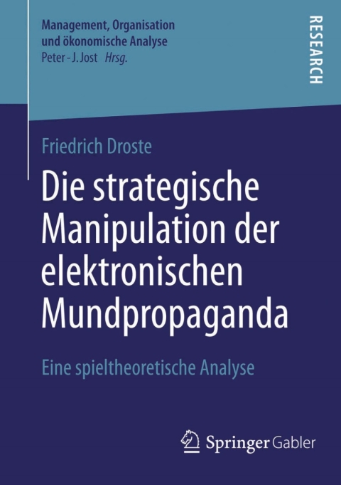 Cover image for book Die strategische Manipulation der elektronischen Mundpropaganda