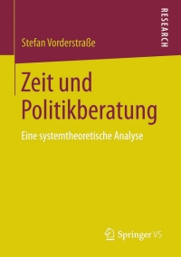 Cover image: Zeit und Politikberatung 9783658043063