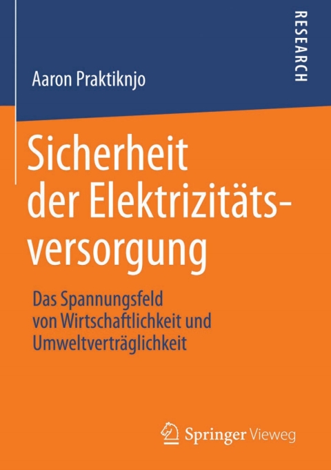 Cover image for book Sicherheit der Elektrizitätsversorgung