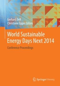 Cover image: World Sustainable Energy Days Next 2014 9783658043544