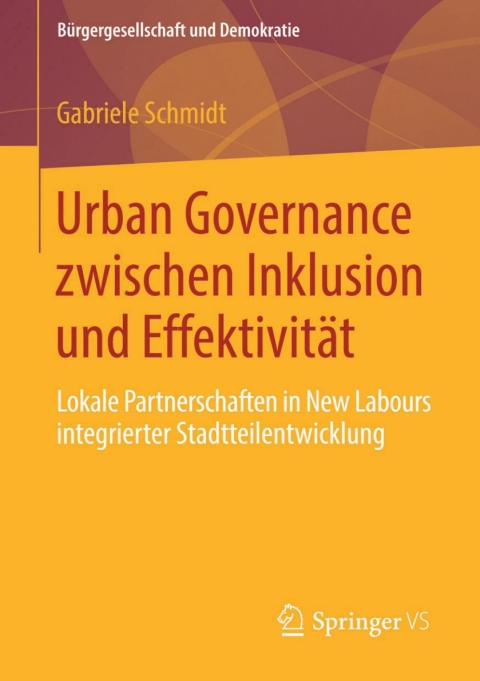 Cover image for book Urban Governance zwischen Inklusion und Effektivität