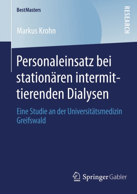 Cover image for book Personaleinsatz bei stationären intermittierenden Dialysen