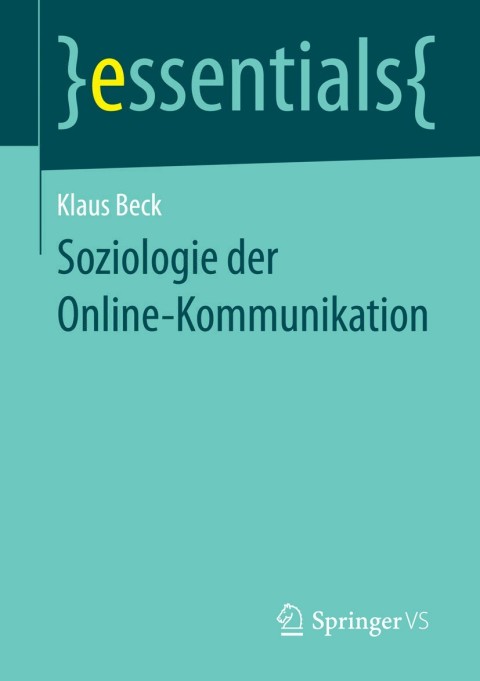 Cover image for book Soziologie der Online-Kommunikation