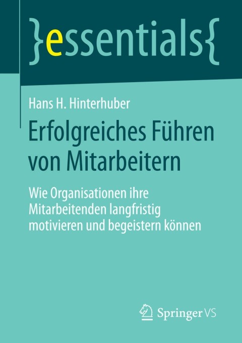 Cover image for book Erfolgreiches Führen von Mitarbeitern