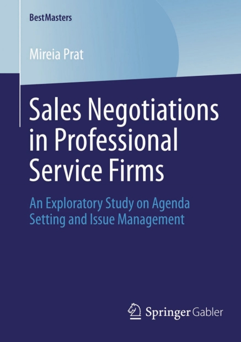 Cover image for book Sales Negotiations in Professional Service Firms