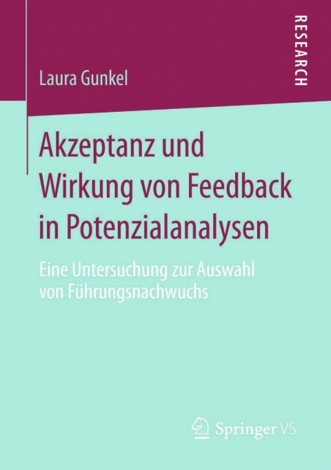 Cover image for book Akzeptanz und Wirkung von Feedback in Potenzialanalysen