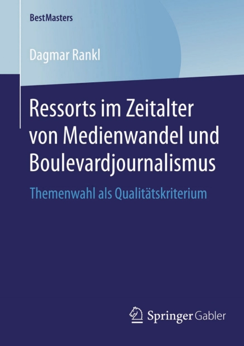Cover image for book Ressorts im Zeitalter von Medienwandel und Boulevardjournalismus