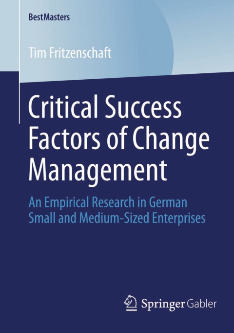 Cover image for book Critical Success Factors of Change Management
