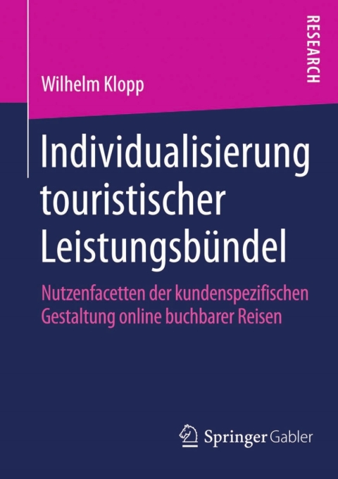 Cover image for book Individualisierung touristischer Leistungsbündel