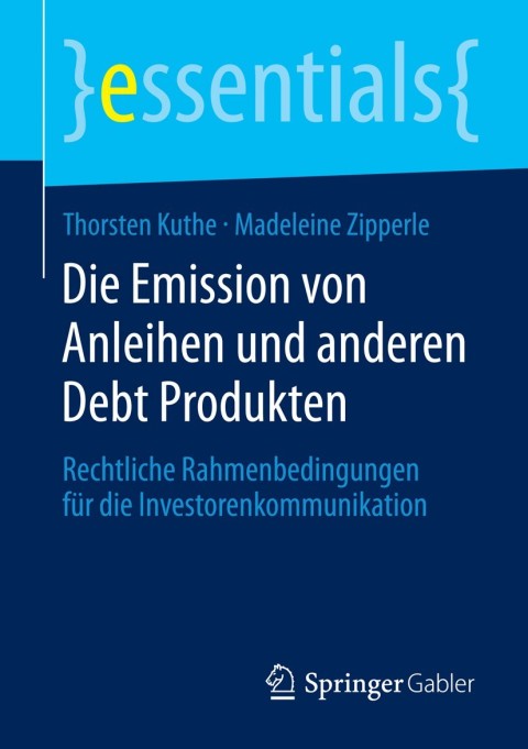 Cover image for book Die Emission von Anleihen und anderen Debt Produkten
