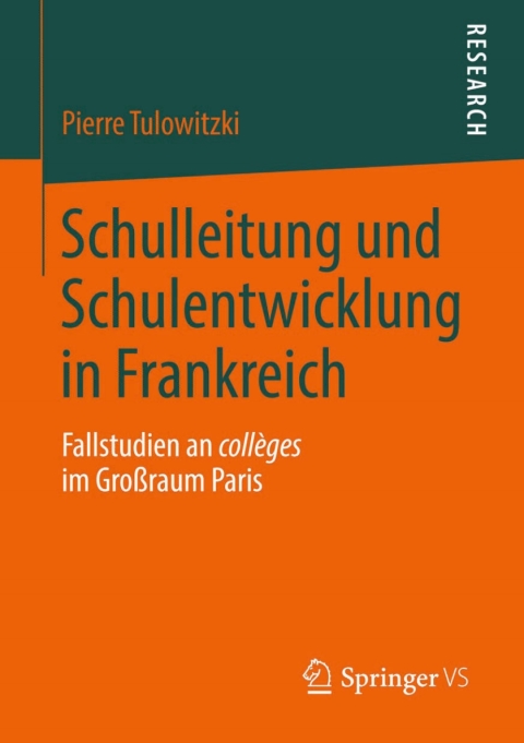 Cover image for book Schulleitung und Schulentwicklung in Frankreich