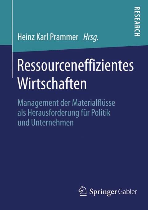 Cover image for book Ressourceneffizientes Wirtschaften