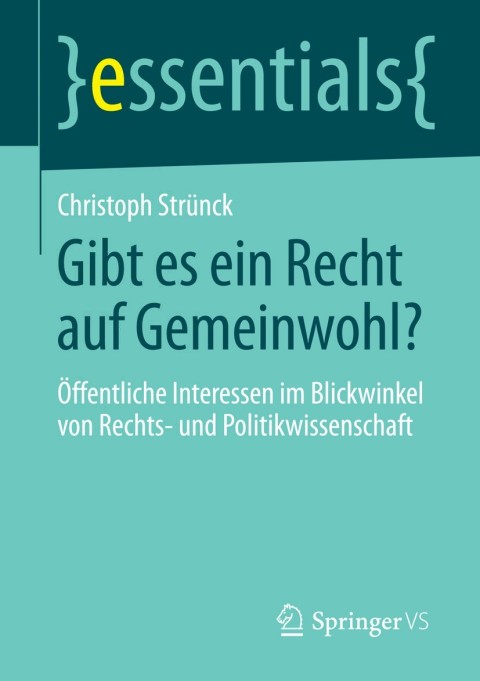 Cover image for book Gibt es ein Recht auf Gemeinwohl?