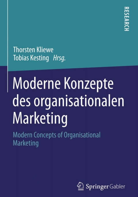 Cover image for book Moderne Konzepte des organisationalen Marketing
