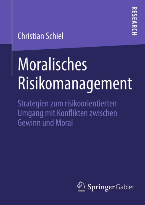 Cover image for book Moralisches Risikomanagement
